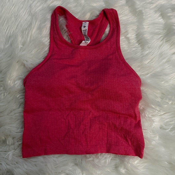 LULULEMON Ebb to Street Cropped Racerback Tank Top - Picture 1 of 4
